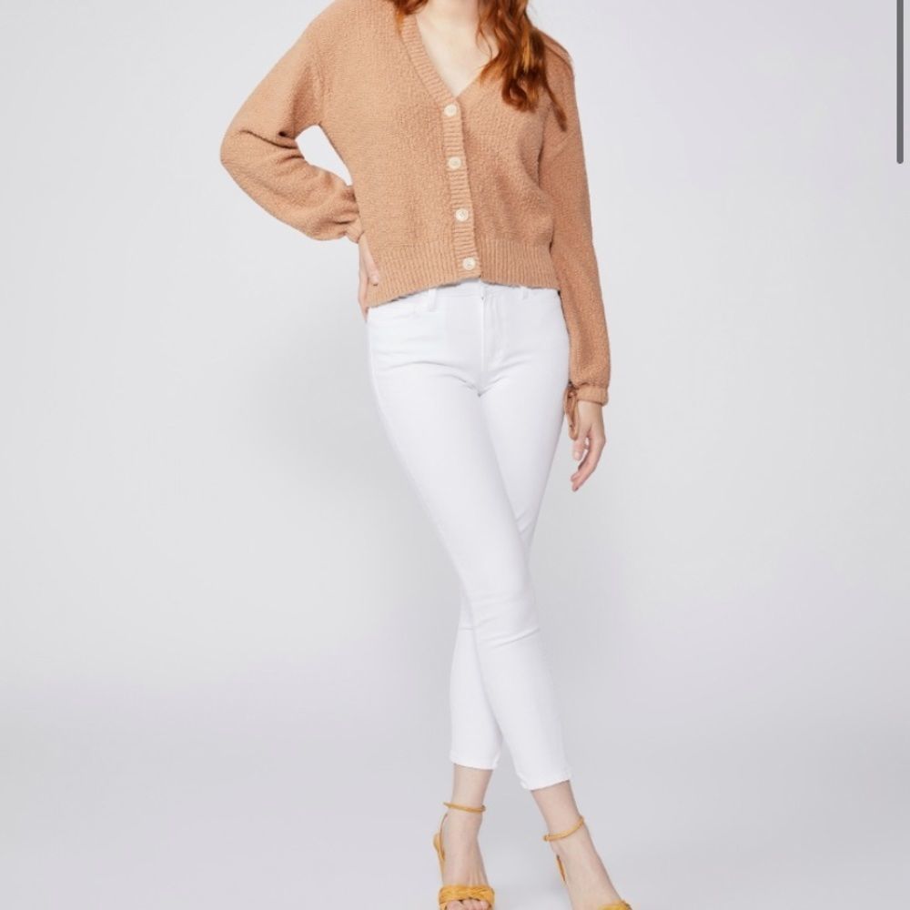 PAIGE Denim Hoxton Crop - Crisp White